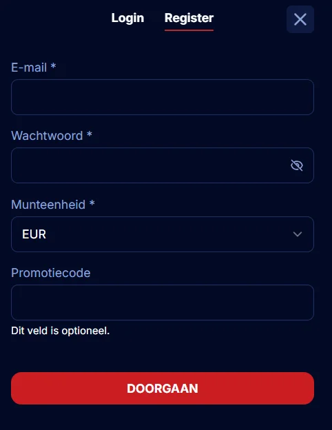 Registratie SpinTexas
