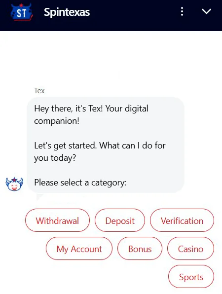 SpinTexas klantenservice